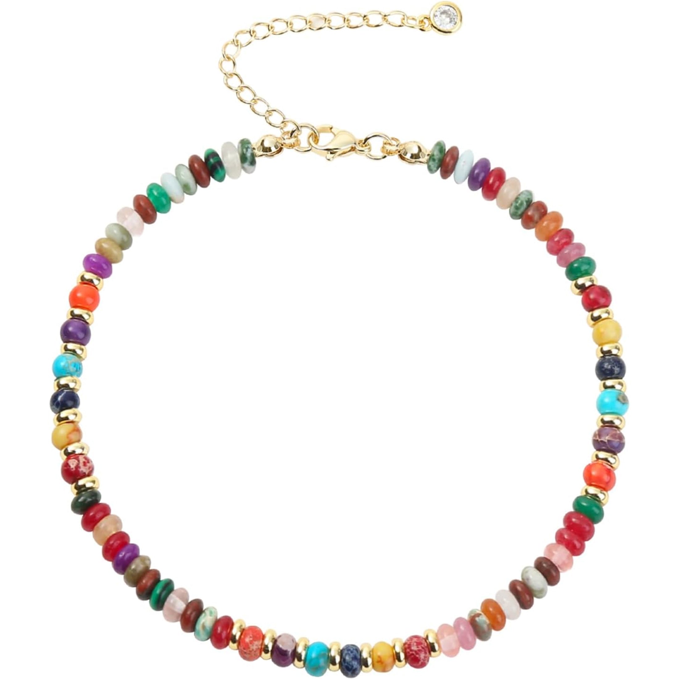 Acefun Ankle Bracelets for Women: The bead anklet is made from 4mm natural stone beads, the beads have a smooth surface and each bead is unique, plus metal spacers have been added to make it even more exquisite