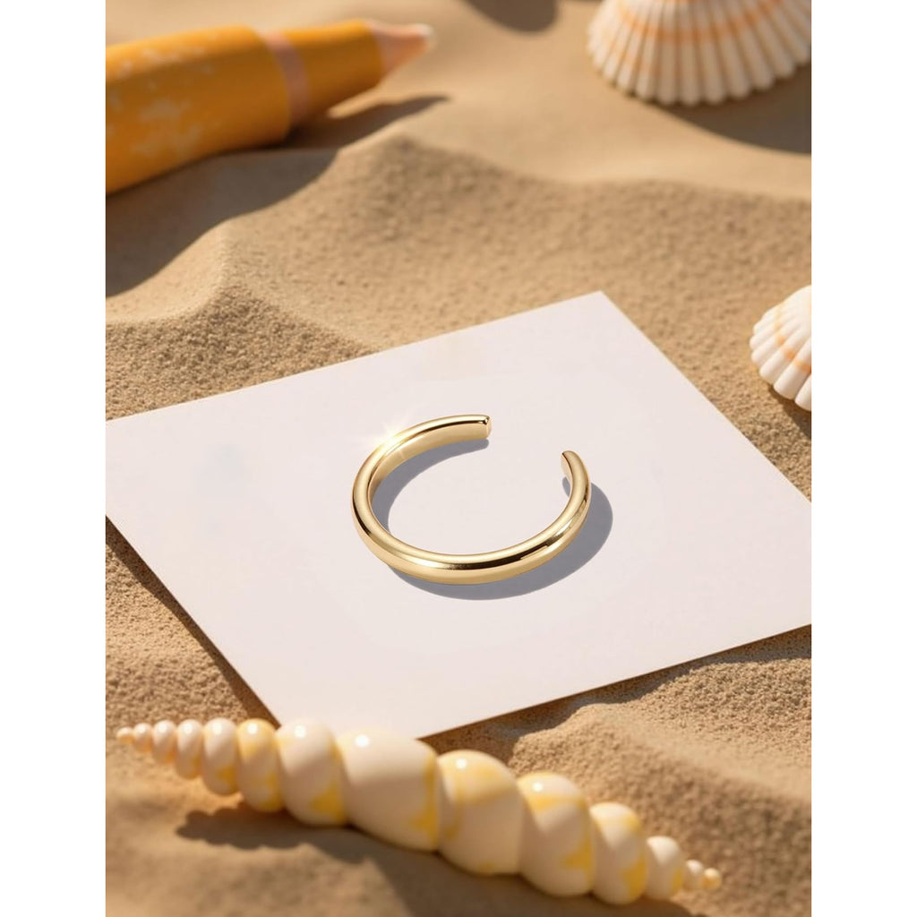 Acefun 3Pcs Gold Filled Toe Rings for Women Non Tarnish 14K Gold Filled Toe Ring Adjustable Flower Cz Dainty Toe Ring Summer Beach Open Toe Rings Set Toe Jewelry Foot Jewelry
